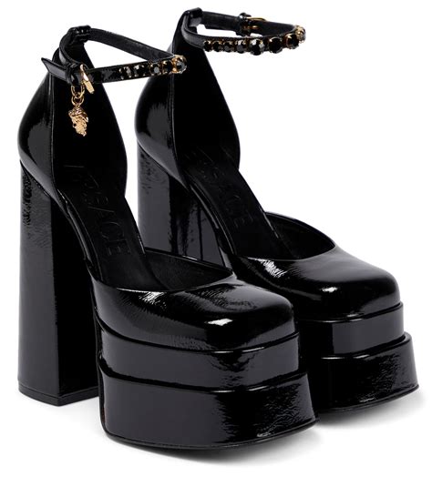 versace pumps with medusa head|versace medusa aevitas platform pumps.